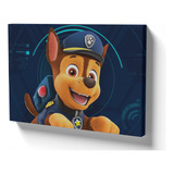 Quadro Parede Em Tela Decorativo Patrulha Canina Chase