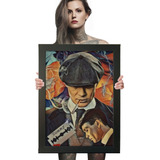 Quadro Peaky Blinders Arte Tommy Shelby Poster Na Moldura A2