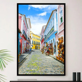 Quadro Pelourinho Salvador Axé Bahia Decorativo A3 35x45cm