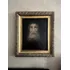 Quadro Pintura 1960 Retrato Antiga Moldura Acadêmica