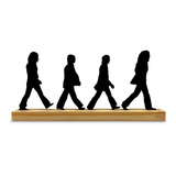 Quadro Placa Decoração Beatles - Help Ou Abbey Road