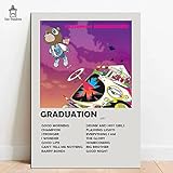 Quadro Placa Decorativa Kanye West Graduation