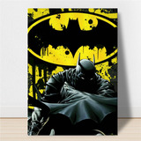 Quadro Placa Decorativa Laminada Batman Símbolo