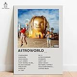 Quadro Placa Decorativa Travis Scott Astroworld Em MDF