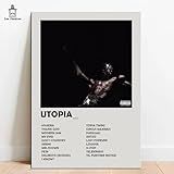 Quadro Placa Decorativa Travis Scott Utopia Em MDF