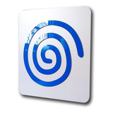 Quadro Placa Dreamcast Logo Em Mdf