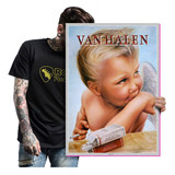 Quadro Placa Eddie Van Halen Rock Glam Metal Tam A2 12