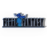 Quadro Placa Final Fantasy Em Relevo Gamer Decor 60cm
