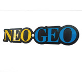 Quadro Placa Neo Geo Logo Em Mdf E Acrílico 60x12cm