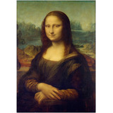 Quadro Placa Poster Em Mdf Leonardo Da Vinci Mona Lisa