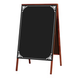 Quadro Placa Tabuleiro Negro De Calçada Decora 70x50 2 Faces