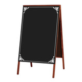 Quadro Placa Tabuleiro Negro De Calçada Decora 70x50 2 Faces
