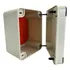 Quadro Plastico 160mm X 120mm X 100mm Cinza Ip66 Com Fecho