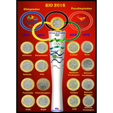 Quadro Porta Moedas Comemorativas Das Olimpiadas 2016