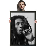Quadro Poster Bob Marley Foto Reggae A1 84x60cm