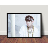 Quadro   Poster C Moldura Jung Kook Kpop Bts P5040