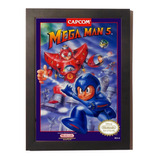 Quadro Poster C.moldura Nintendinho Nes Jogo Mega Man 5