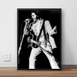Quadro Poster Com Moldura Elvis Presley Rock P1463