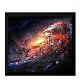Quadro/poster Com Moldura Galaxia Astronomia P7885