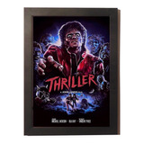  Quadro Poster Com Moldura Michael Jackson Thriller 33x45 A3
