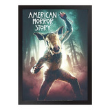 Quadro Poster Da Série American Horror Story Com Moldura 01