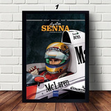 Quadro Poster De Aírton Senna Da F1