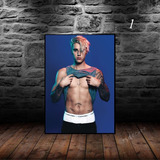 Quadro Poster De Justin Bieber Moldura 43x33cm A3