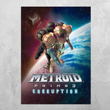 Quadro Poster Decorativo Games Metroid Prime