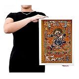 Quadro Poster Emoldurado Yamantaka Budismo Brc468