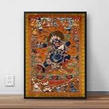Quadro Poster Emoldurado Yamantaka Budismo P468