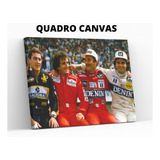 Quadro Poster F1 Ayrton Senna Prost Mansell Piquet Moldur