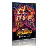 Quadro Pôster Filme Vingadores Guerra Infinita M4 60x90