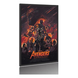 Quadro Poster Filme vingadores Ultimato 2019 M3