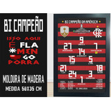 Quadro Poster Flamengo Escalacao
