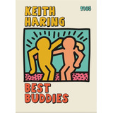Quadro Poster Keith Haring Best Buddies Pop Arte Grafite