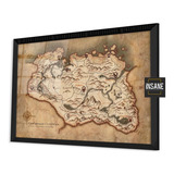 Quadro Poster Mapa Elder