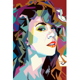 Quadro Poster Mdf Decoração Mariah Carey Pop Art