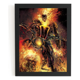 Quadro Poster Motoqueiro Fantasma Arte Hq Comic Geek