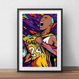 Quadro Poster Nba Kobe