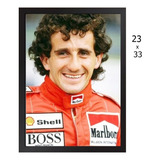 Quadro Poster Piloto F1 Alain Prost
