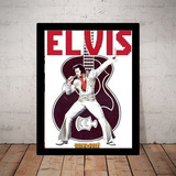 Quadro Poster Rei Do Rock Elvis Presley