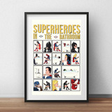 Quadro Poster Super Herois