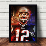 Quadro Poster Tom Brady New England Patriots A3