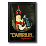 Quadro Propaganda Antiga Campari