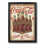Quadro Propaganda Antiga Coca