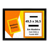 Quadro Quebra Cabeça 49 5x36 5 Grow 500 Pçs C vidro Moldura