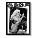 Quadro Rainha Lady Gaga Foto Pôster Na Moldura