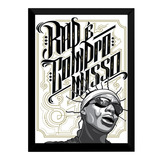 Quadro Rap É Compromisso Hip Hop Sabotage 42x29cm