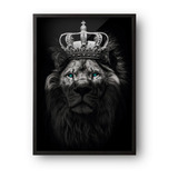 Quadro Rei Leão Com Moldura E Vídro De Acrílico 40x60cm
