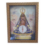 Quadro Relógio Nossa Senhora Aparecida Decorativo